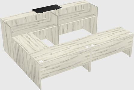 Shared one sided u-shaped reception desk
