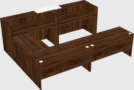 Shared one sided u-shaped reception desk