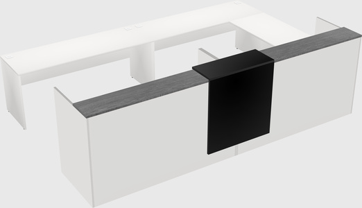 Shared one sided u-shaped reception desk
