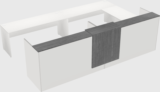Shared one sided u-shaped reception desk