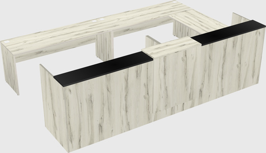 Shared one sided u-shaped reception desk