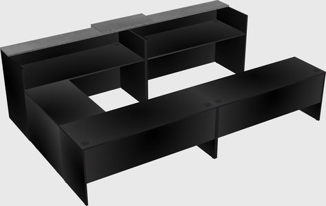 Shared one sided u-shaped reception desk