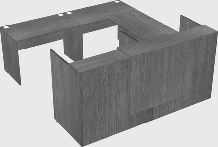 Shared one sided u-shaped reception desk