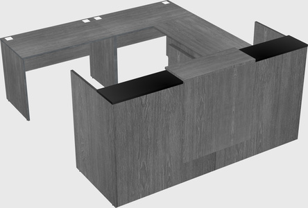 Shared one sided u-shaped reception desk