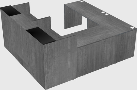 Shared one sided u-shaped reception desk