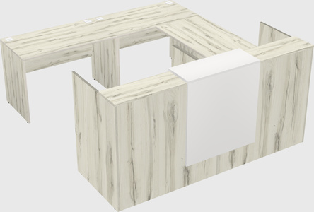 Shared one sided u-shaped reception desk
