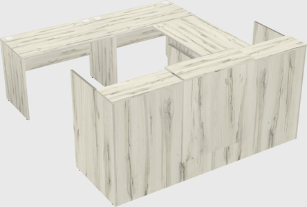 Shared one sided u-shaped reception desk