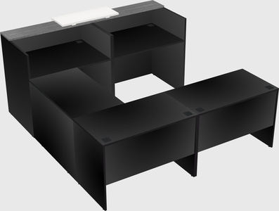 Shared one sided u-shaped reception desk