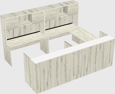 Shared one sided u-shaped reception desk