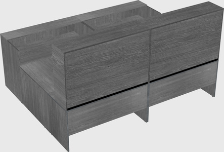 Shared one sided u-shaped reception desk