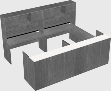 Shared one sided u-shaped reception desk