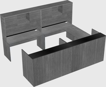 Shared one sided u-shaped reception desk