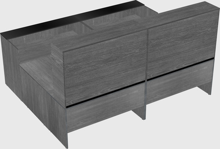 Shared one sided u-shaped reception desk