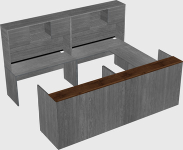 Shared one sided u-shaped reception desk
