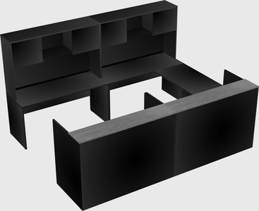 Shared one sided u-shaped reception desk
