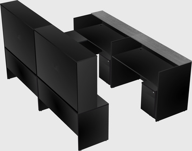 Shared one sided u-shaped reception desk