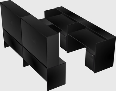 Shared one sided u-shaped reception desk