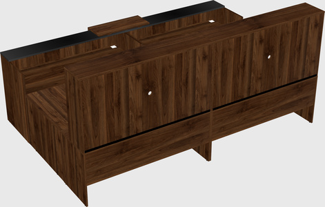 Shared one sided u-shaped reception desk