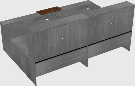 Shared one sided u-shaped reception desk