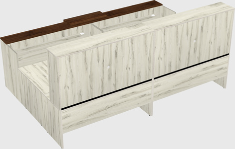 Shared one sided u-shaped reception desk