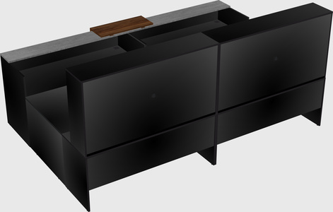 Shared one sided u-shaped reception desk