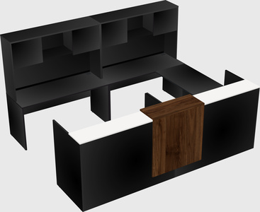 Shared one sided u-shaped reception desk