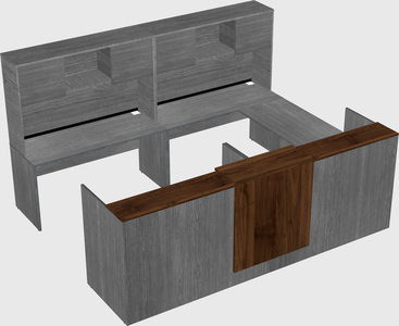 Shared one sided u-shaped reception desk