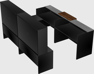 Shared one sided u-shaped reception desk