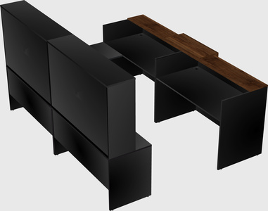 Shared one sided u-shaped reception desk
