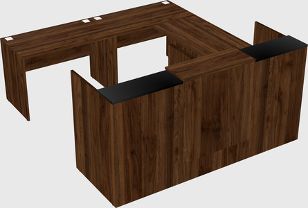 Shared one sided u-shaped reception desk