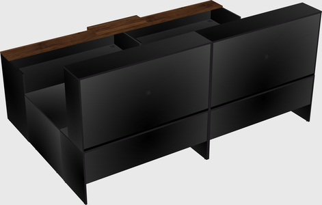 Shared one sided u-shaped reception desk