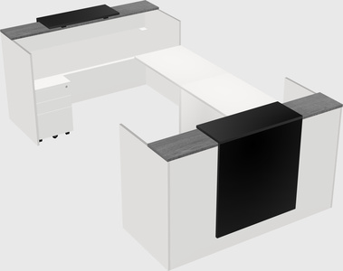 Reception desk u-shape