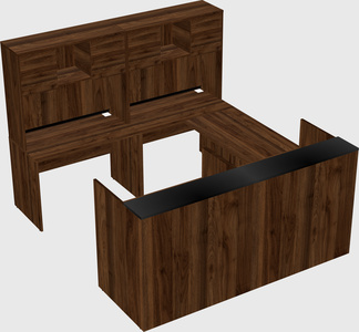 Shared one sided u-shaped reception desk