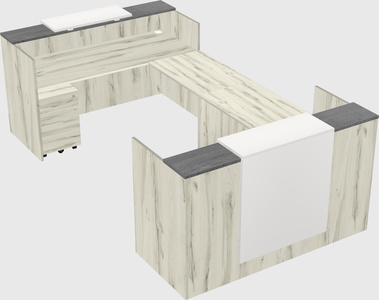 Reception desk u-shape