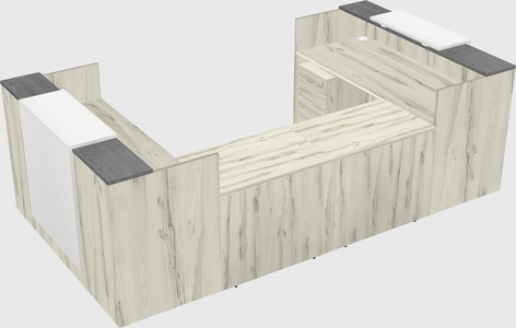 Reception desk u-shape