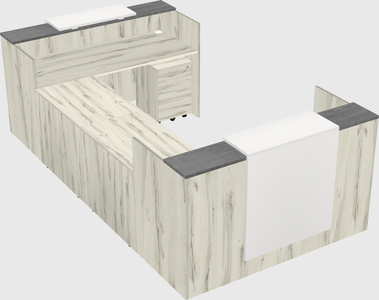 Reception desk u-shape