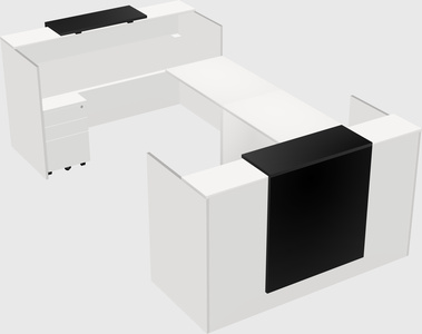 Reception desk u-shape