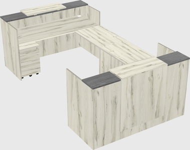 Reception desk u-shape