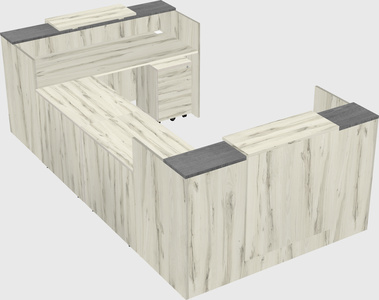 Reception desk u-shape