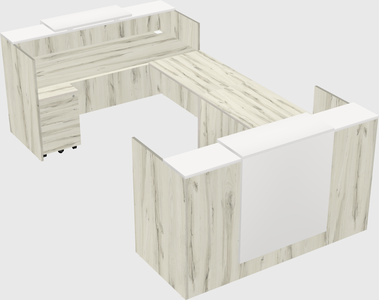 Reception desk u-shape
