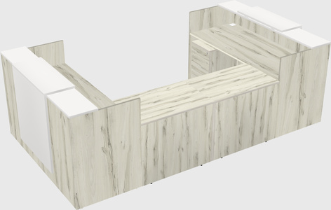 Reception desk u-shape