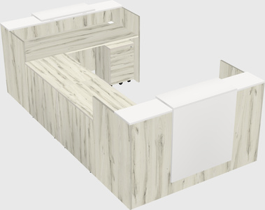 Reception desk u-shape