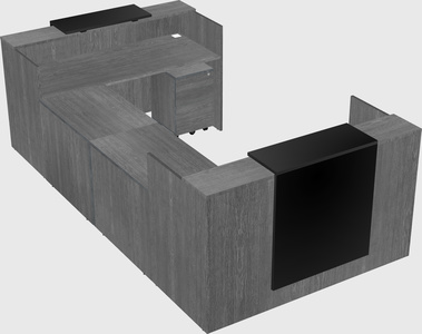 Reception desk u-shape