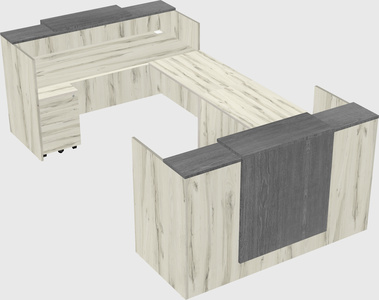 Reception desk u-shape