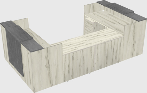 Reception desk u-shape