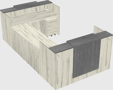 Reception desk u-shape