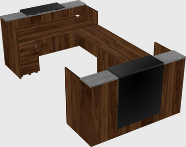 Reception desk u-shape