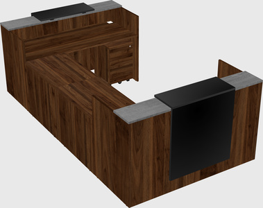 Reception desk u-shape