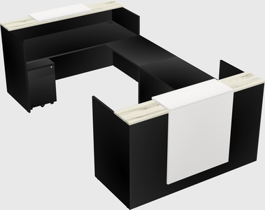 Reception desk u-shape