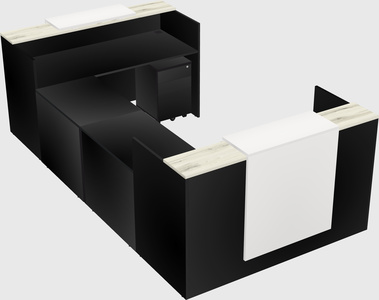 Reception desk u-shape